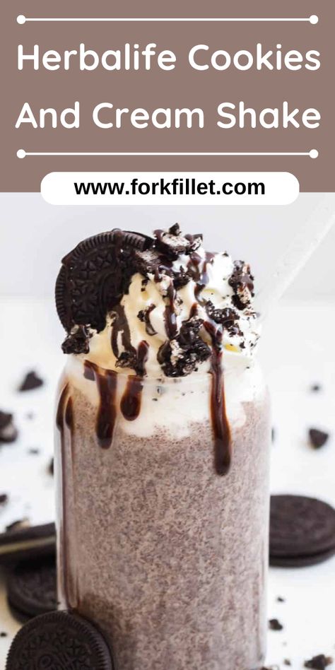 Craving something yummy? Try this Herbalife Cookies And Cream Shake Recipe. Cookie And Cream Herbalife Shake Recipes, Cookies And Cream Herbalife Recipes, Herbalife Shake Recipes Cookies And Cream, Herbalife Cookies, Cookies And Cream Shake, Herbalife Cookies And Cream, Chocolate Shake Recipe, Herbal Life Shakes, Herbalife Shake Recipes