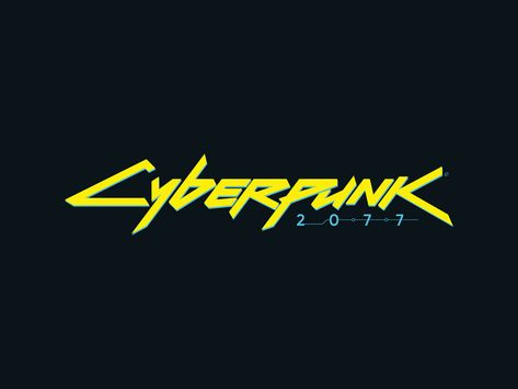 Cyberpunk 2077 by Slava Antipov Gaming Typography, Cyberpunk 2077 Logo, Anime Typography, Cyberpunk Logo, Future Typography, Cyberpunk Game, Thread Logo, Bday Cookies, Punk Logo