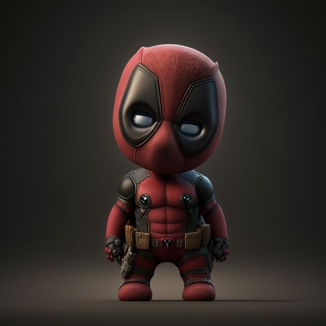 Superhero Class, Cute Deadpool, Deadpool Artwork, Bulldog Drawing, Fandom Wiki, Baby Marvel, Chibi Marvel, Cartoon Avatar, Baby Spiderman