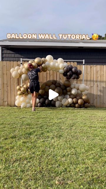 Danielle A. | Creative Designer on Instagram: "• 🎈 BALLOON 🎈 WALL 🎈 TIPS 🎈 BELOW ⬇️ 

Dose of DNA 8x8 Balloon Wall: 
1. Assemble 5-6 garlands to desired length making sure to follow same formula so they are almost exactly same length. 
2. Attach them to a sturdy pipe & drape stand by using 260Q balloons.
3. Close gaps using 260Q balloons by tying them closer together. 
4. Accent your wall to your liking; with 5in, 18in & 24in or signage.
5. Add some @megashine_novedadespeyma ✨ to add an extra pop to your design! 🤩

If you try this let me know how it works for you 🥳🎈 This was inspired by @jpdevents class videos of her balloon walls I love hr technique! 🤩 

#THEBALLOONBAE #doseofdna #balloonwalls #balloonwalldecor #balloonwallbackdrop #balloonwalltutorial #balloonwallsetup #balloonwa Full Balloon Backdrop, Foil Balloon Wall Backdrop, How To Make Balloon Backdrop, Rectangle Balloon Backdrop, How To Hang Balloons On Wall, Balloon Arch How To, How To Make A Balloon Wall, Balloon Wall Diy, How To Make A Balloon Arch