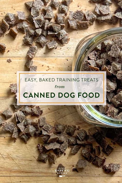 Make Easy Training Treats - with Canned Dog Food Homemade Training Treats, Food In 5 Minutes, Sweet Potato Dog Chews, Dog Training Treats Recipe, Soft Dog Treats, Best Treats For Dogs, Dog Biscuits Homemade, Healthy Dog Treats Homemade, Sweet Potatoes For Dogs