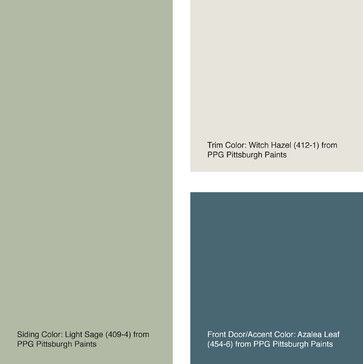 House Color of the Week: Six Ways with Sage - Other - Jennifer Ott Design Sage Green House, Queensland Homes, Green Siding, Interior Paint Colors Schemes, Color Of The Week, Exterior House Color, Siding Colors, Pintura Exterior, Bedroom Remodel