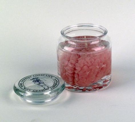 Mad Scientist Laboratory, Brain In A Jar, Scientist Laboratory, Weird Candles, Gel Wax, Candle Making Wax, Witch's Brew, Goth Home Decor, Handmade Cosmetics