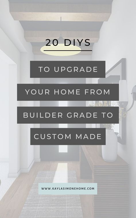 Builder Grade To Custom, Striped Accent Walls, Striped Accent Wall, Striped Wall, Diy Trim, Striped Walls, Builder Grade, Simple Curtains, Matte Gloss