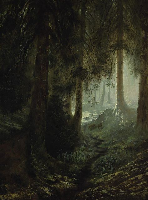 Gustave Doré (1832-1883) | Deer in a forest landscape | Flickr Forest Spirits, Magic Places, Gustave Dore, Celtic Mythology, Art Ancien, History Art, Forest Painting, Forest Art, Landscape Drawings