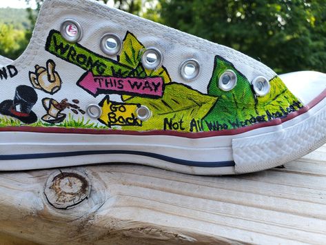 Alice In Wonderland Converse, Alice In Wonderland Shoes, Chuck Taylor Sneakers, Custom Shoes, Chucks Converse, Chuck Taylors, Converse Sneaker, Alice In Wonderland, Converse