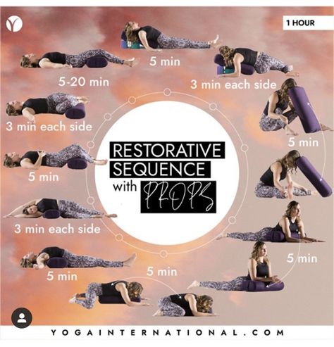 Restorative Yoga With Props, Restorative Yoga Sequence With Props, Restorative Yin Yoga, Yoga Sanskrit, Yin Poses, Restorative Yoga Sequence, Yoga Thoughts, Yoga Teacher Resources, Yin Yoga Class