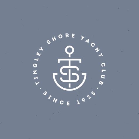 Yacht Club Logo, Yacht Logo, Moon On The Water, Logo Design Examples, Yacht Rental, Club Logo, Designer Art, Yacht Design, Yacht Club