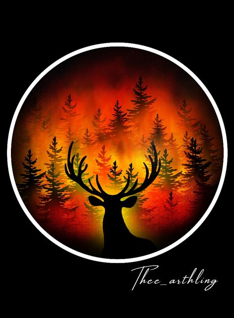 Forest Fire Digital Illustration|Digital Art|Drawing|Forest Forest Fire Illustration, Forest Fire Drawing, Drawing Forest, Airbrush Ideas, Illustration Forest, Forest Drawing, Fire Drawing, Digital Art Drawing, Fire Painting