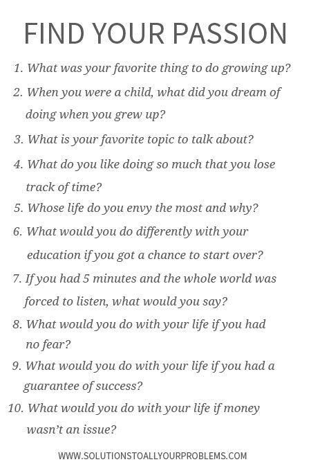 Passion Vs Career, Ikigai Journal Prompts, Whats Your Passion, Finding Your Purpose Questions, Finding Your Personality, Things To Educate Yourself On, Self Questions Life, Journal Prompts To Find Your Passion, Questions To Find Your Purpose