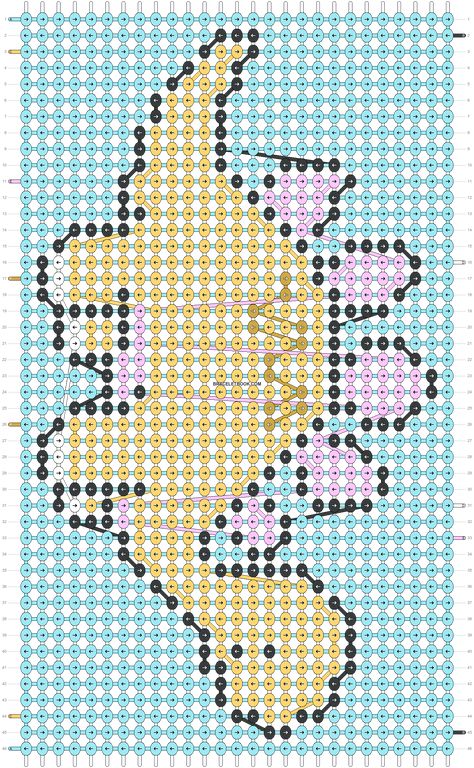 Alpha pattern #87829 | BraceletBook Alpha Bracelet Pattern Dinosaur, Dino Alpha Pattern, Dinosaur Bracelet Pattern, Dinosaur Alpha Pattern, Dinosaurs Cute, Duplicate Stitch, Bracelet Inspo, Friendship Bracelets Designs, Stitch Art