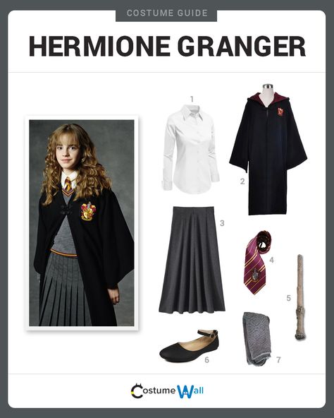 Dress Like Hermione Granger from Harry Potter. See more costumes and cosplays of Hermione. Dress Like Hermione Granger, Harry Potter Costume For Kids, Hermione Granger Halloween, Harry Potter Dress Up, Maquillage Harry Potter, Hermione Granger Costume, Hermione Costume, Hermione Granger Outfits, Harry Potter Kostüm