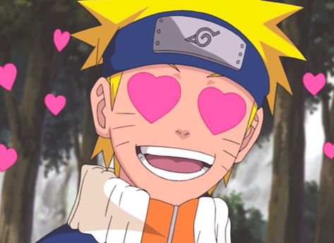 Naruto Uzumaki, heart eyes Naruto Reaction Pics, Naruto Reaction, Eyes Meme, Kid Naruto, Cartoon Heart, Cute Disney Pictures, Cartoon Eyes, Naruto Cute, Naruto Pictures