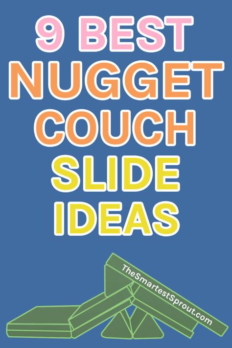 Nugget Couch In Classroom, Slide Nugget Build, 1 Nugget Fort Ideas, One Nugget Slide Build, Nugget Couch Jumping, Nugget Car Ramp, Nugget Couch Ideas Slide, 2 Nugget Couch Configurations Climbing, Nugget Play Ideas