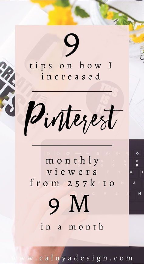 9 tips on how I increased Pinterest monthly viewers from 257K to 9 million viewers in a month. I achieved 9 million monthly views with only small numbers of followers- learn my pinterest marketing strategy that really worked for my blog. Promoting my blog on Pinterest was the best thing I have ever done to my blog, resulting generating 3x more traffic that I get from facebook. Digital Marketing Logo, Learn Pinterest, Pinterest Growth, Pinterest Seo, Pinterest Traffic, Pinterest Management, Social Media Planner, Business Products, Social Media Trends