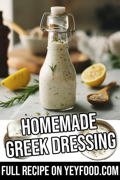 Home Made Greek Dressing Salad, Greek Dressing Recipe, Homemade Greek Salad Dressing, Classic Greek Salad, Greek Salad Dressing Recipe, Homemade Greek Dressing, Cinnamon Bread Easy, Loaded Potatoes, Hacks For Home