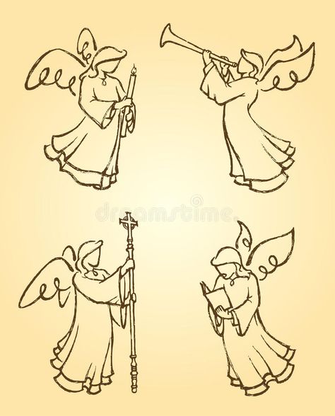 Male With Wings, Angels Sketch, Angel Drawing Easy, Card Poses, Family Holiday Card, Drawing Poses Male, Angel Sketch, Poses Male, Angel Illustration