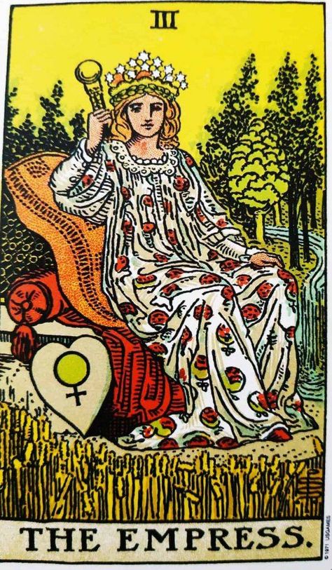 Empress Tarot Card, Empress Tarot, Vintage Tarot, Tarot Gratis, Online Tarot, Rider Waite Tarot, Tarot Major Arcana, Rider Waite, Tarot Card Meanings