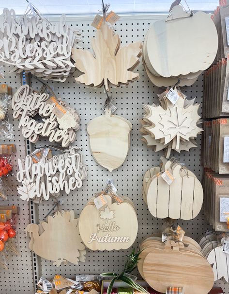 Diy Fall Porch Decor Dollar Tree Pumpkins, Dollar Tree Fall Leaves Diy, Dollar Tree Wood Fall Crafts, Dollar Tree Wreaths Fall, Dollar Tree Fox Craft, Fall Decor Ideas For The Home Cricut, Dollar Store Wood Leaf Crafts, Dollar Fall Decor Ideas, Dollarama Fall Decor Diy