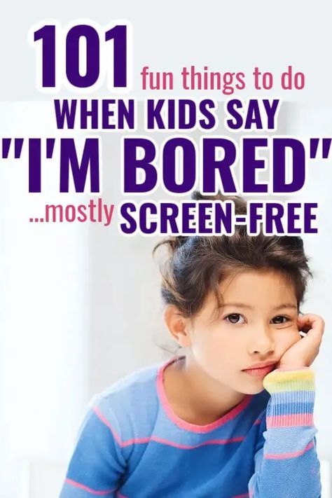 I’m Bored Ideas For Kids, Kids Bored List, Activities To Do Outside With Kids, Things To Do For Babysitting, Fun Things To Do With Preschoolers, Fun Things For Kids To Do, Easy Kid Games Indoor, Activities For Bored Kids, What To Do When Bored For Kids