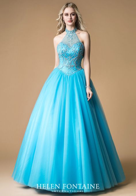 Maxi Crystal Halter High Neck Sparkle Top Gown .Style # HFP3490 Spring Prom Dresses, Mother Of Bride Dresses, Sparkle Top, Gown Style, Mother Of Bride, Dresses Bridesmaid, Clothing Design, Bride Dresses, Wedding Bridesmaid Dresses