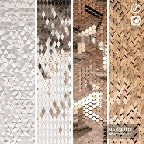 Mosaic Giles Miller Giles Miller, Walk In Wardrobe Design, Designer Mirror, Florence Art, 3d Panel, Wall Pattern, Wooden Wall Panels, 3d Panels, Feature Walls