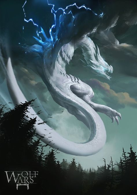 White Dragons, Elemental Dragons, Creaturi Mitice, Výtvarné Reference, Cool Dragons, Fantasy Beasts, 다크 판타지, Dragon Pictures, White Dragon