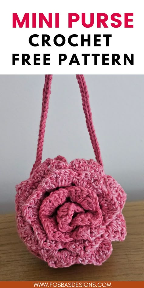 Crochet mini bag free pattern for tiny items Crochet Trinket Bag Pattern Free, Super Quick Crochet Gifts, Free Crochet Small Bag Patterns, Crochet Small Handbags Free Patterns, Crochet Coin Purse Free Pattern Easy, Cute Crochet Pouch Free Pattern, Crochet Mini Purse Free Pattern, Crochet Small Pouch Pattern Free, Crochet Gifts For Teenage Girl