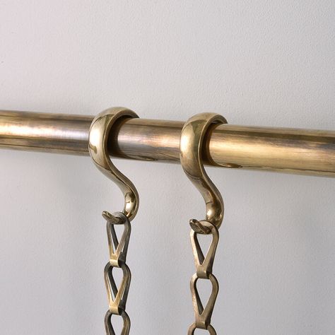 Picture Rail System - brass picture rail with chain and art lighting Hanging Frames From Picture Rail, Hanging Picture Frames With Chain, Picture Rail Staircase, Brass Picture Rail System, Gallery Hanging System Picture Rail, Modern Picture Rail Ideas, Picture Rod Hanging, Picture Rail Gallery Wall, Diy Picture Rail