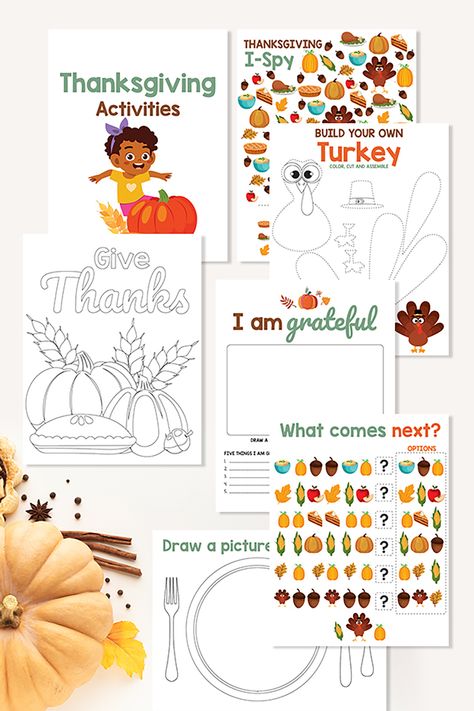 Print out these free Thanksgiving activities for kids and grab some craft supplies to keep the little ones occupied while you prepare the feast. #Thanksgiving #ThanksgivingActivities #KidsActivities ActivitiesForKids #PrintablesForKids #LearningPrintables #EducationalPrintables #CraftsForKids via @xtremecouponmom Canadian Thanksgiving Crafts For Kids, Canadian Thanksgiving Activities, Free Printable Thanksgiving Placemats, Thanksgiving Bingo Free, Printable Thanksgiving Activities, Thanksgiving Jokes For Kids, Thanksgiving Name Cards, Thanksgiving Arts And Crafts, Thanksgiving Activities For Kindergarten