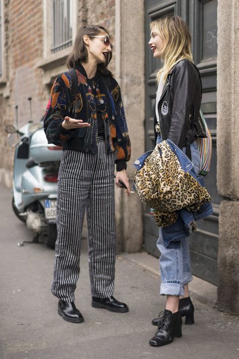 Milan Fashion Week | Model Street Style at Fashion Week Fall 2016 | POPSUGAR Fashion Photo 53 Maternity Fits, Birthday Attire, Attire Guide, Cute Tomboy Outfits, Street Style Vintage, Mode Retro, Estilo Indie, Model Street Style, Couture Mode