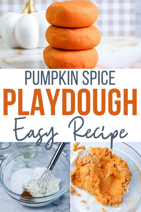 Pumpkin Spice Playdough, Cook Pumpkin, Easy Playdough Recipe, Diy Pumpkin Spice, Pumpkin Activities, Toddler School, Playdough Recipe, How To Make Pumpkin, Autumn Activities For Kids