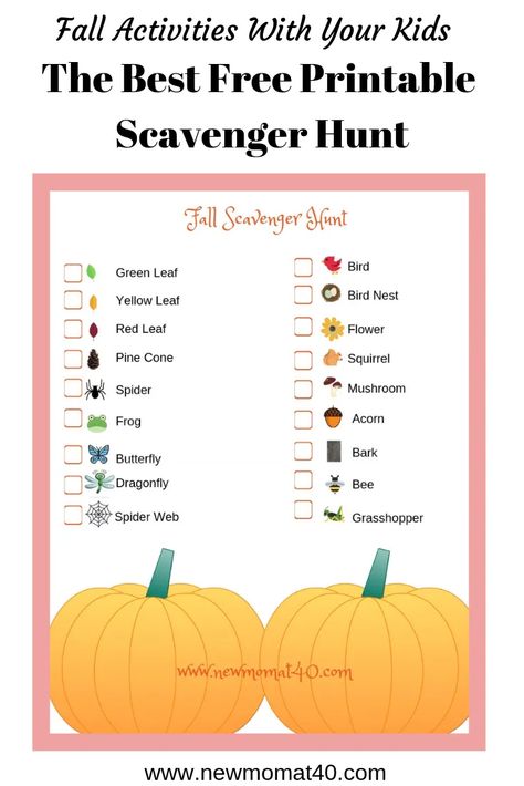 Fall or Autumn is the perfect time to get outside with the kids to do a fall nature scavenger hunt. Grab a clipboard and a pencil and get searching! Designed for preschool through and up.The Best Free Printable Scavenger Hunt #freeprintable #scavengerhunt #fallactivity #kidsactivity Fall Nature Scavenger Hunt, Free Printable Scavenger Hunt, Printable Scavenger Hunt, Fall Scavenger Hunt, Nature Scavenger Hunt, Scavenger Hunt Clues, Scavenger Hunt Games, Photo Scavenger Hunt, Fun Fall Crafts