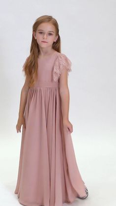 Dress For Kids 11-12 Wedding, Party Dresses For Girls 10-12, Kids Bridesmaid Dress, Gown Fashion, Girls Dresses Sewing, Girls Long Dresses, Kids Dress Patterns, Girls Frock Design, Girl Dress Patterns