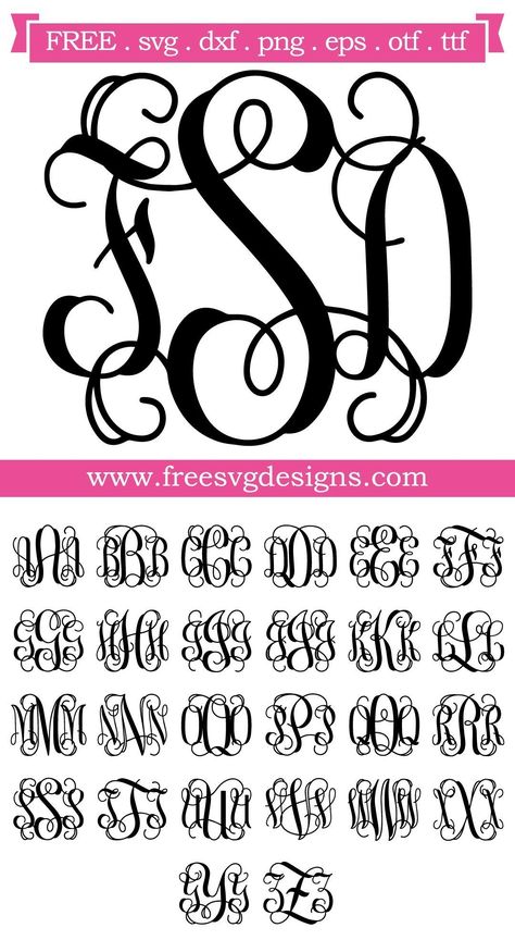 Cricut Monogram Font, Vine Monogram Font, Free Monogram Fonts, Sheriff Department, Vine Font, Monogram Maker, Svg Fonts, Cricut Monogram, Monogram Ideas