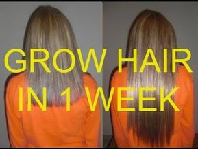 How to grow your hair in less than 1 week (Natural Fast Hair Growth remedy) - YouTube Grow Hair Overnight, Hair Growth Remedy, Make Hair Grow Faster, Longer Hair Faster, Fast Hair Growth, Make Hair Grow, Hair Growth Secrets, How To Grow Your Hair Faster, Fast Hair