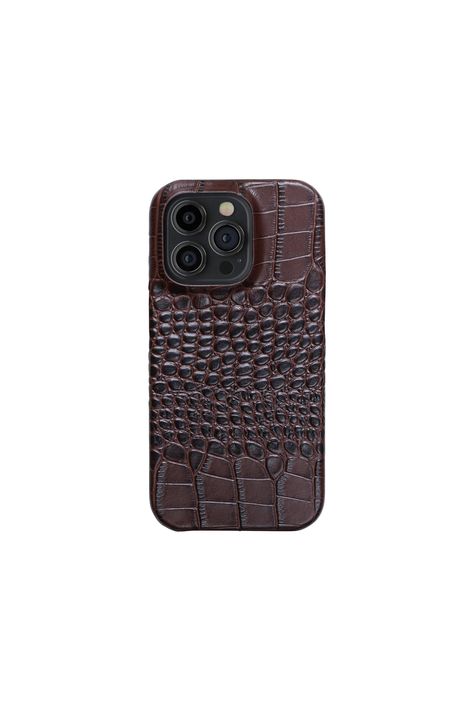 Phone case designed to fit perfectly with Apple iPhone 15 Pro Max. Crocodile Leather Case Protected the Camera Lens Clear Texture Precise Hole Position Soft Flocking Lining Iphone Pro Max Case, Iphone 16 Pro Case, Iphone 16 Case, Iphone 15 Pro Case, Iphone 15 Pro Max Case, Iphone 15 Case, Classy Phone Cases, Brown Phone Case, Brown Iphone Case