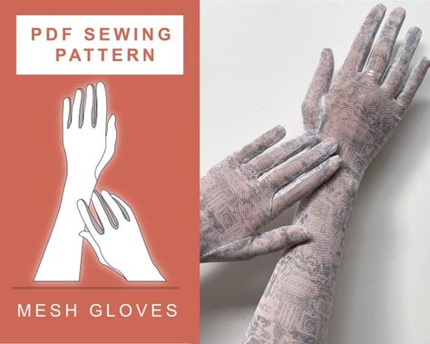 Gloves Sewing Pattern Free, Glove Pattern Sewing Diy, Long Gloves Pattern Sewing, How To Sew Gloves, Glove Pattern Sewing, Gloves Pattern Sewing, Sewing For Beginners Projects, Gloves Sewing Pattern, Leather Gloves Pattern