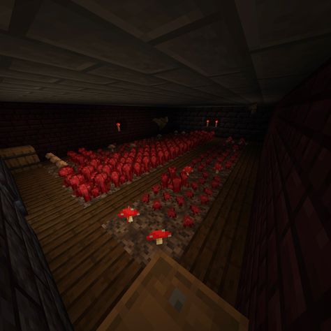 #minecraft https://pin.it/CGeniAf Nether Aesthetic, Mushrooms Minecraft, Nether Wart Farm, Minecraft Farm, Farm Ideas, Pin It, Red Peppercorn, Minecraft, Stuffed Mushrooms