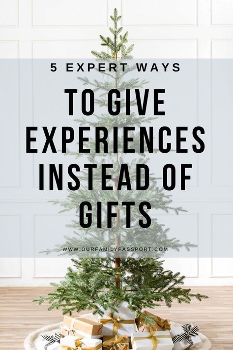 experiences instead of gifts How To Give A Trip As A Gift, How To Gift A Trip For Christmas, Experiences Instead Of Gifts, Experience Gift Ideas, Selamat Hari Valentine, Best Travel Gifts, Meaningful Christmas, Christmas Experiences, Packing Lists