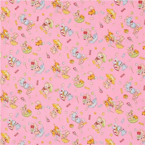 Pink Mouse, Cute Good Night, Cat Fabric, Cream Flowers, Kawaii Animals, Colorful Candy, Printed Sheets, Pattern Repeat, Pink Kids