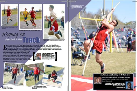 Boys Track Spread 2016 Pasco High School Yearbook Track Spreads Yearbook, Track Yearbook Spread, Cheer Yearbook Spread, Yearbook Sports Spreads, Yearbook Idea, Yearbook Class, Motivationa Quotes, School Fonts, Yearbook Spreads