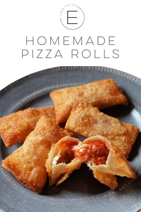 Diy Pizza Rolls, Homemade Pepperoni Rolls, Totinos Pizza Rolls, Freeze Pizza Dough, Homemade Pepperoni, Pepperoni Pizza Rolls, Rolls From Scratch, Homemade Pizza Rolls, Pizza Roll Recipe