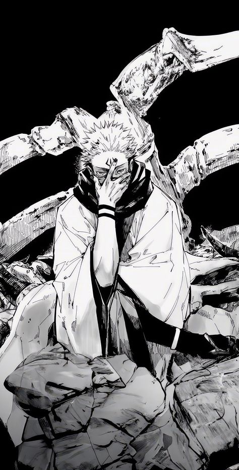 tsaton sur TikTok King Reference, Sukuna Jujutsu, Wallpaper Animes, Anime Wallpaper Phone, Edgy Wallpaper, Cool Anime Wallpapers, Anime Artwork Wallpaper, Anime Monochrome, Anime Character Drawing