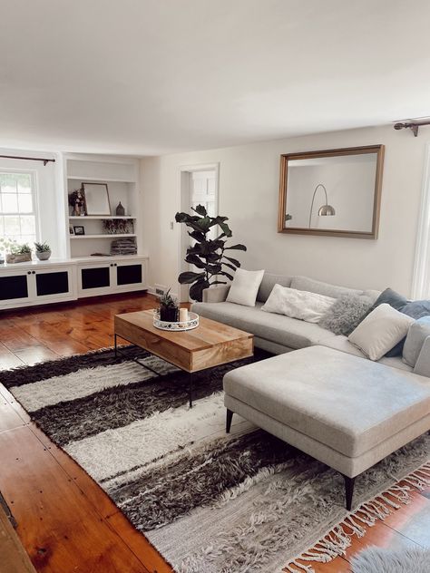 Cozy And Classy Living Room, Brown Floor Living Room Decor, Living Room With Brown Hardwood Floors, Apartment Decor Dark Floors, Living Room Ideas Brown Floor, Living Room With Brown Flooring, Mens House Decor Living Room, Small Living Room Ideas Dark Wood Floor, Wood Floor Apartment Living Room