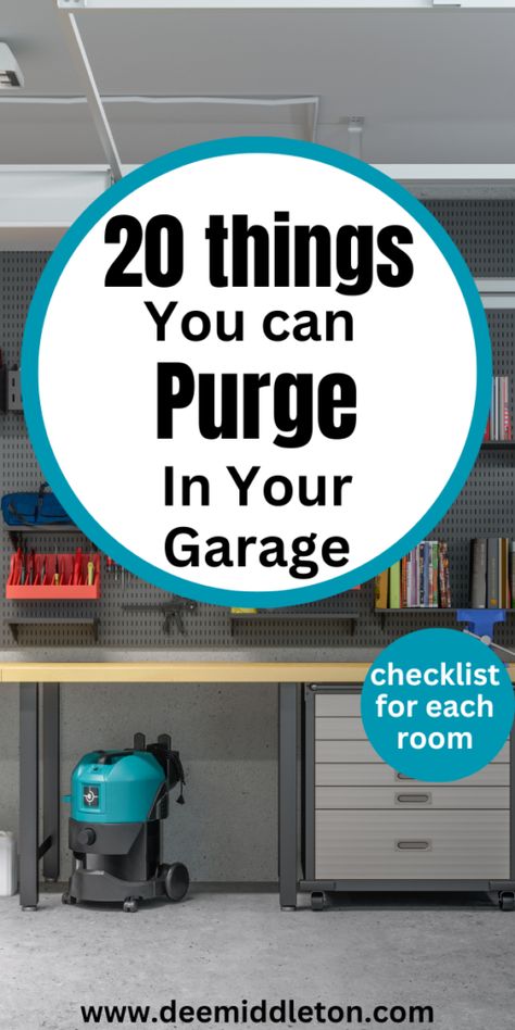 How To Declutter Your Garage, Cleaning Garage Clutter, Clean Garage Ideas, Garage Cleaning Hacks, Garage Clean Out Tips, Organized Garage Ideas, Decluttering Garage, Garage Cleaning Checklist, How To Organize Garage