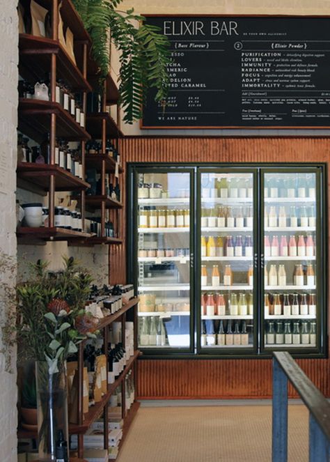 Organic Food Market Aesthetic, Indoor Farmers Market Design, Small Shop Design Retail Stores, Goop Store, Cinema Xxi, Organic Boutique, Grocery Design, Sustainable Store, Apothecary Shoppe