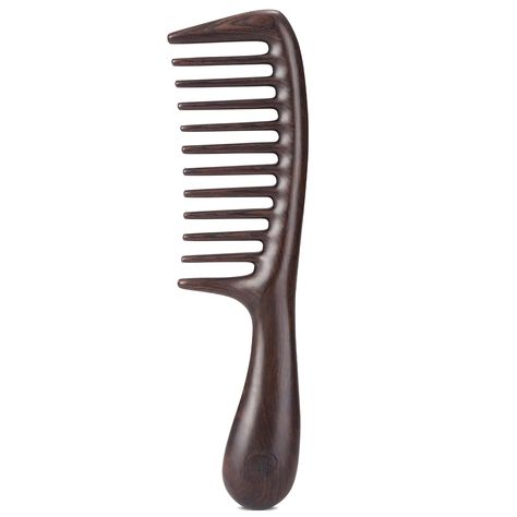 PRICES MAY VARY. Wood Hair Comb: The black walnut comb suitable for long thick curly hair, Detangles knots easily and effectively, Reduce static and frizz. Wide Tooth Desgin: Hair Comb dopts round tooth and wider gaps design, does not pull the hair, aslo Massages the scalp to relieve stress. Natural Comb: This Comb is made of 100% black walnut, We use hand polishing technology to delicate touch, Thickened handle is great for ergonomic holding. Care Hair: Use the comb easily comb your hair while Wide Tooth Comb Aesthetic, Long Thick Curly Hair, Thick Long Hair, Scalp Hair Growth, Scalp Massager, Hair Massage, Thick Curly Hair, Wooden Comb, Wide Tooth Comb