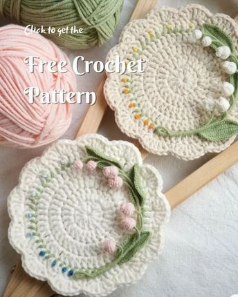 Free Coaster Patterns Crochet, Cute Coasters Crochet, East Crochet Projects, Coasters Crochet Pattern Free, Crochet Patterns Coasters, Flower Coaster Crochet Pattern Free, Flower Crochet Ideas, Flower Coasters Crochet, Coaster Crochet Pattern Free