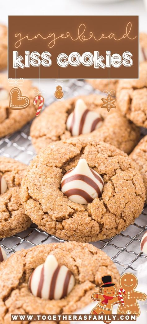 Gingerbread Hug Cookies, Gingerbread Kiss Cookies, Gingerbread Cake Mix Cookies, Gingerbread Sugar Cookies, Gingerbread Cookie Mix, Christmas Morning Recipes, Easy Gingerbread Cookies, Betty Crocker Cake Mix, Amazing Cookie Recipes